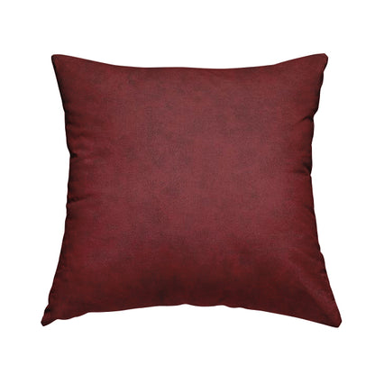 Elkhart Collection Soft Thick Durable Faux Suede Fabric In Red Colour Upholstery Fabric CTR-293 - Handmade Cushions