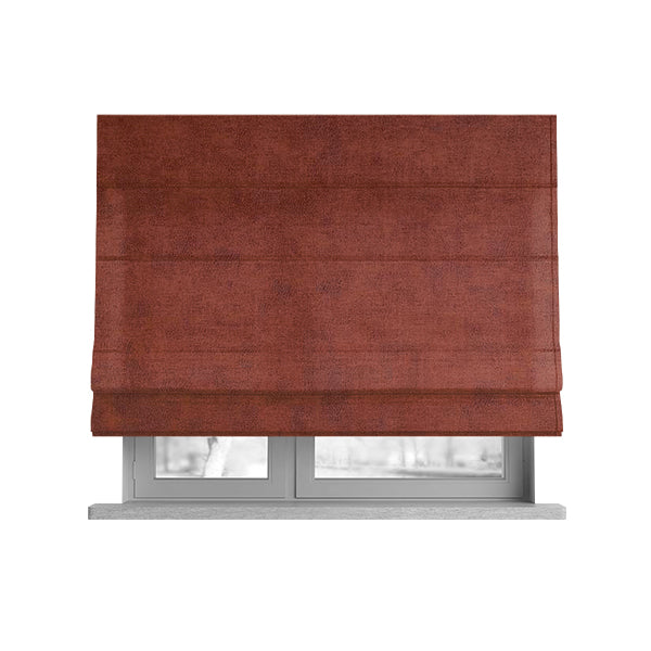 Elkhart Collection Soft Thick Durable Faux Suede Fabric In Orange Colour Upholstery Fabric CTR-294 - Roman Blinds