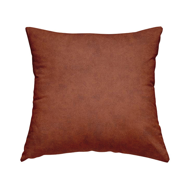 Elkhart Collection Soft Thick Durable Faux Suede Fabric In Orange Colour Upholstery Fabric CTR-294 - Handmade Cushions