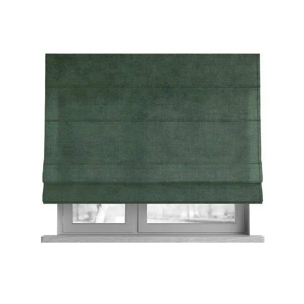 Elkhart Collection Soft Thick Durable Faux Suede Fabric In Green Colour Upholstery Fabric CTR-295 - Roman Blinds