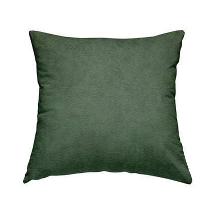 Elkhart Collection Soft Thick Durable Faux Suede Fabric In Green Colour Upholstery Fabric CTR-295 - Handmade Cushions