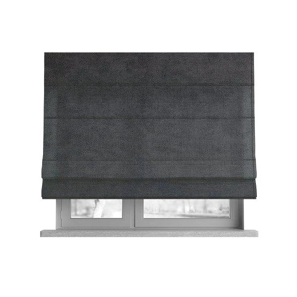 Elkhart Collection Soft Thick Durable Faux Suede Fabric In Grey Colour Upholstery Fabric CTR-298 - Roman Blinds