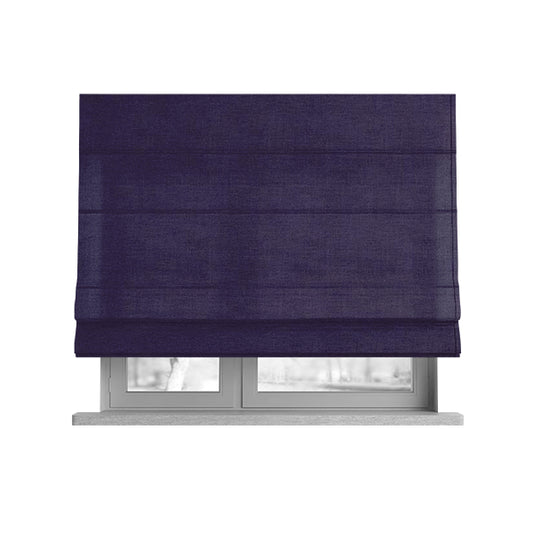 Playtime Plain Cotton Fabrics Collection Purple Colour Water Repellent Upholstery Fabric CTR-317 - Roman Blinds