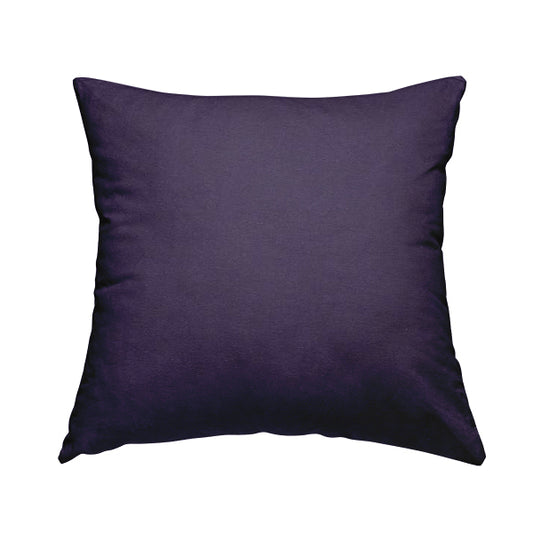 Playtime Plain Cotton Fabrics Collection Purple Colour Water Repellent Upholstery Fabric CTR-317 - Handmade Cushions