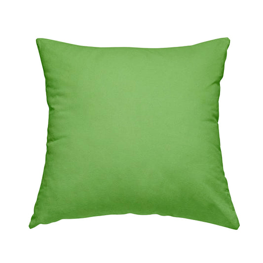 Playtime Plain Cotton Fabrics Collection Green Colour Water Repellent Upholstery Fabric CTR-318 - Handmade Cushions