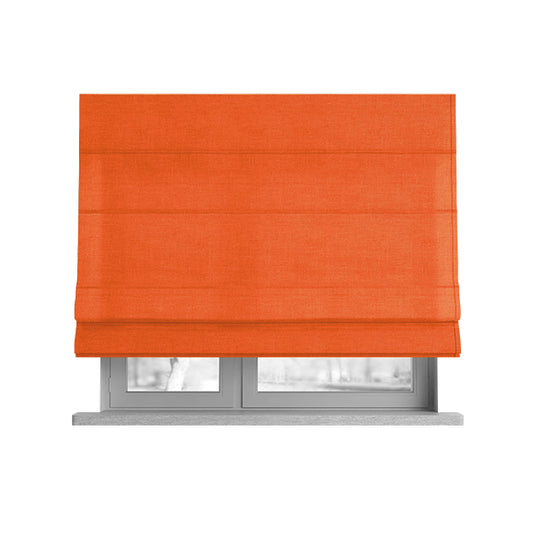 Playtime Plain Cotton Fabrics Collection Orange Colour Water Repellent Upholstery Fabric CTR-321 - Roman Blinds