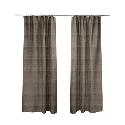 Kansas Distressed Cedar Brown Coloured Velour Velvet Upholstery Curtains Fabric - Made To Measure Curtains