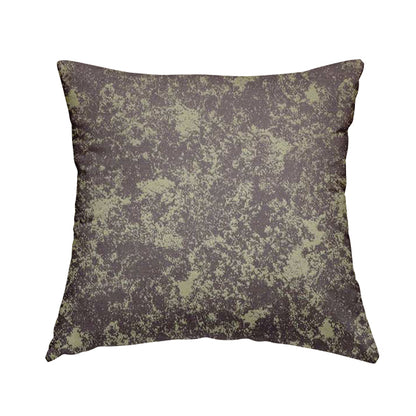Mica Designer Fabrics Semi Plain Abstract Pattern Chenille Upholstery Fabric In Purple Colour CTR-395 - Handmade Cushions
