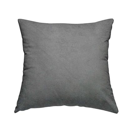 Ammara Soft Crushed Chenille Upholstery Fabric Silver Grey Colour - Handmade Cushions