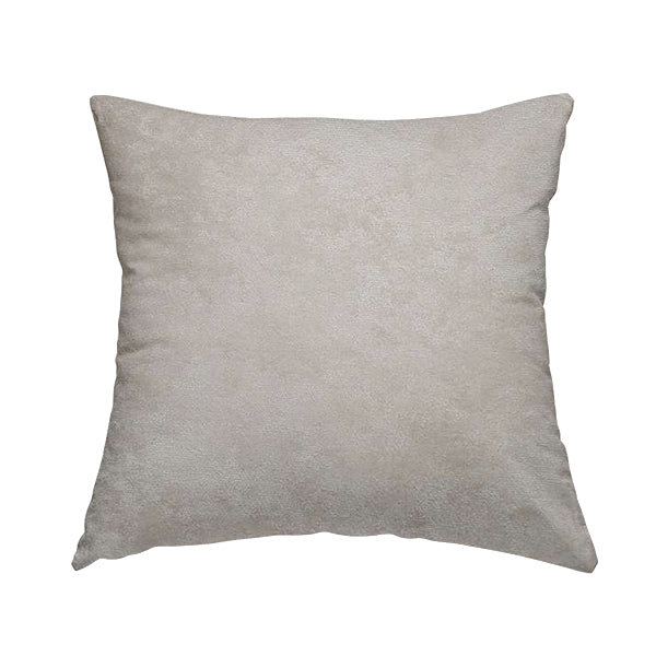 Ammara Soft Crushed Chenille Upholstery Fabric Ivory Cream Colour - Handmade Cushions