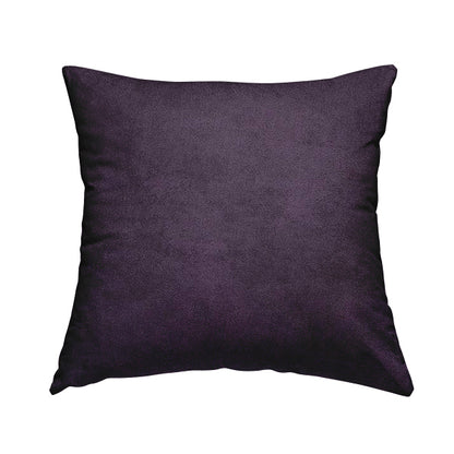 Ammara Soft Crushed Chenille Upholstery Fabric Plum Purple Colour - Handmade Cushions