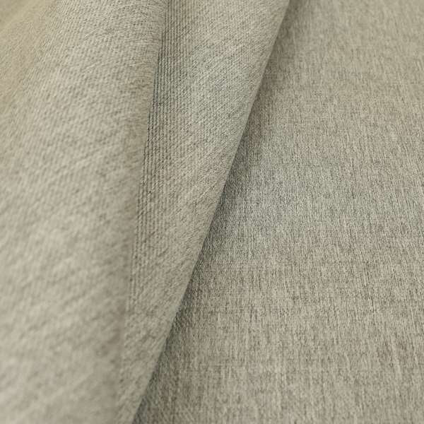 Davos Flat Weave Chenille Upholstery Fabrics In Silver - Made To Measure Curtains