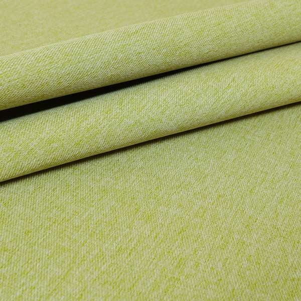 Davos Flat Weave Chenille Upholstery Fabrics In Green - Handmade Cushions