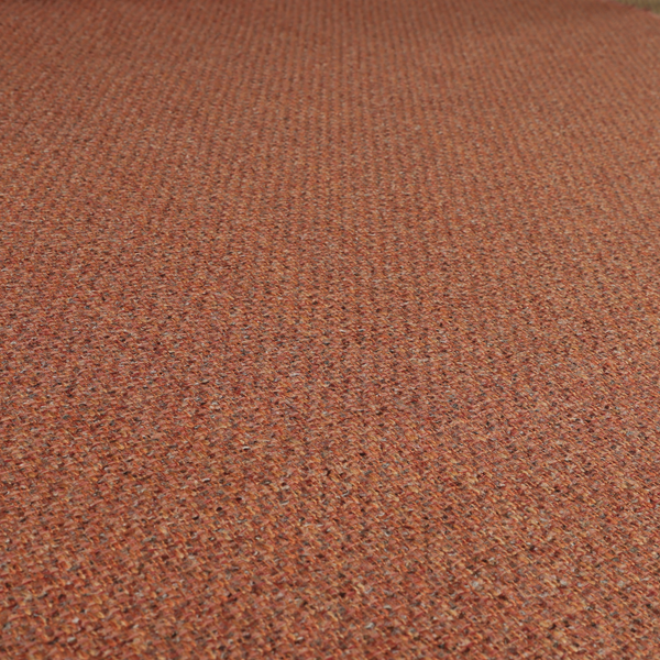 Dawson Textured Weave Furnishing Fabric In Orange Colour - Made To Measure Curtains