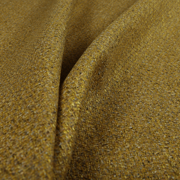 Dawson Textured Weave Furnishing Fabric In Yellow Colour - Roman Blinds