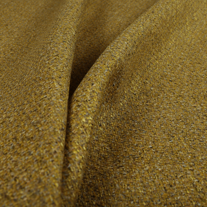 Dawson Textured Weave Furnishing Fabric In Yellow Colour - Roman Blinds