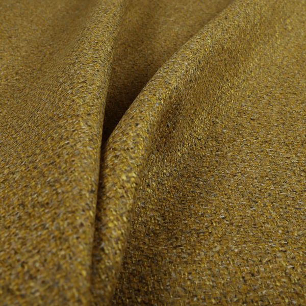 Dawson Textured Weave Furnishing Fabric In Yellow Colour