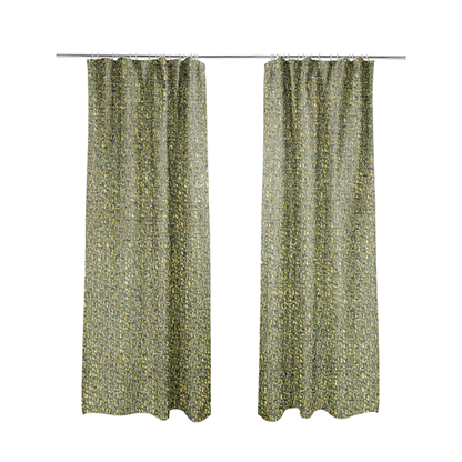 Dawson Textured Weave Furnishing Fabric In Green Colour - Made To Measure Curtains