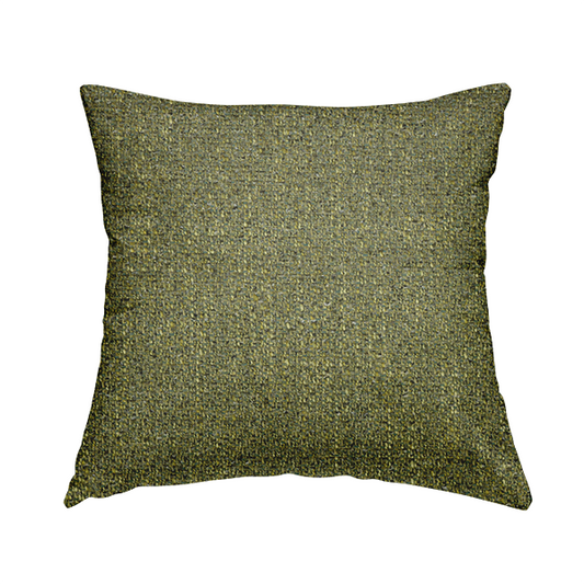 Dawson Textured Weave Furnishing Fabric In Green Colour - Handmade Cushions
