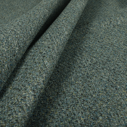 Dawson Textured Weave Furnishing Fabric In Blue Colour - Roman Blinds