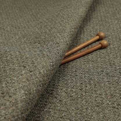 Dawson Textured Weave Furnishing Fabric In Brown Colour