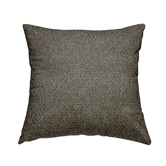 Dawson Textured Weave Furnishing Fabric In Brown Colour - Handmade Cushions