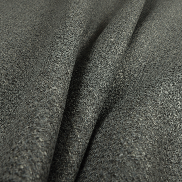 Dawson Textured Weave Furnishing Fabric In Grey Colour