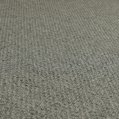 Dawson Textured Weave Furnishing Fabric In Silver Colour