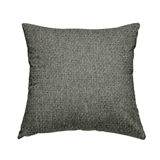 Dawson Textured Weave Furnishing Fabric In Silver Colour - Handmade Cushions