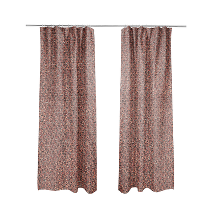 Dawson Textured Weave Furnishing Fabric In Red Colour - Made To Measure Curtains