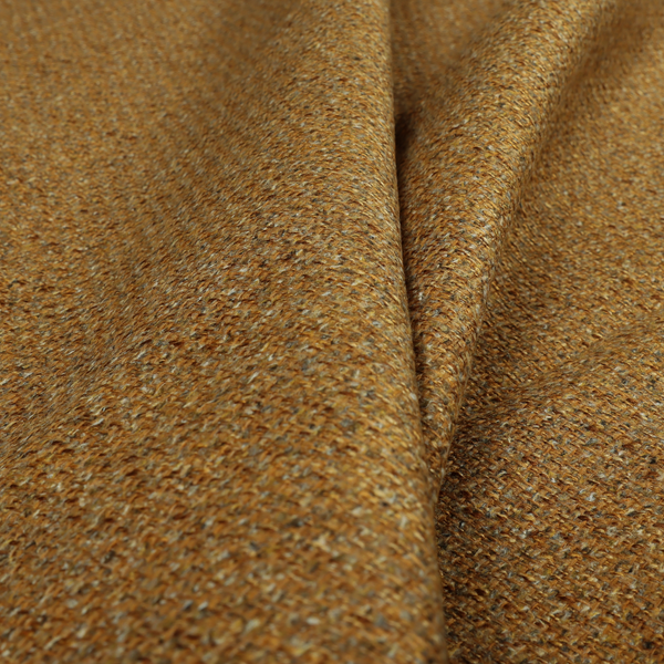 Dawson Textured Weave Furnishing Fabric In Gold Colour - Roman Blinds