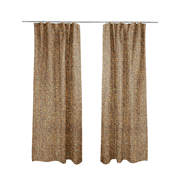 Dawson Textured Weave Furnishing Fabric In Gold Colour - Made To Measure Curtains