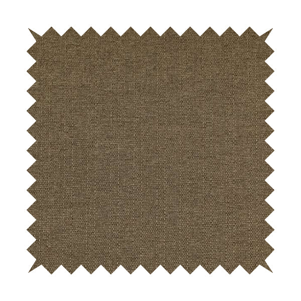 Devon Textured Woven Upholstery Chenille Fabric In Brown Colour - Handmade Cushions