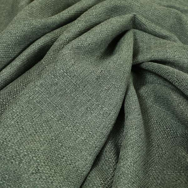 Devon Textured Woven Upholstery Chenille Fabric In Teal Colour - Made To Measure Curtains