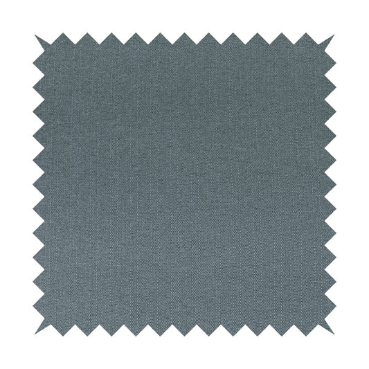 Devon Textured Woven Upholstery Chenille Fabric In Denim Blue Colour