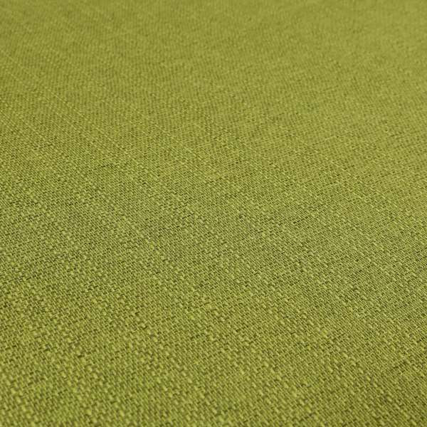 Devon Textured Woven Upholstery Chenille Fabric In Green Colour - Handmade Cushions