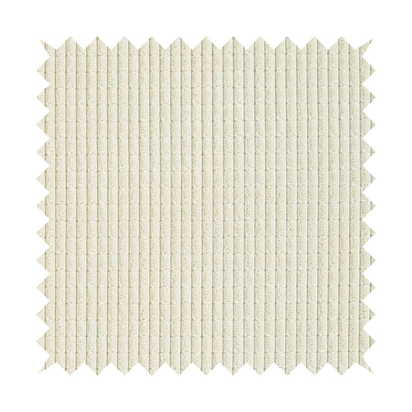 Didcot Brick Effect Corduroy Fabric In Cream Colour - Made To Measure Curtains