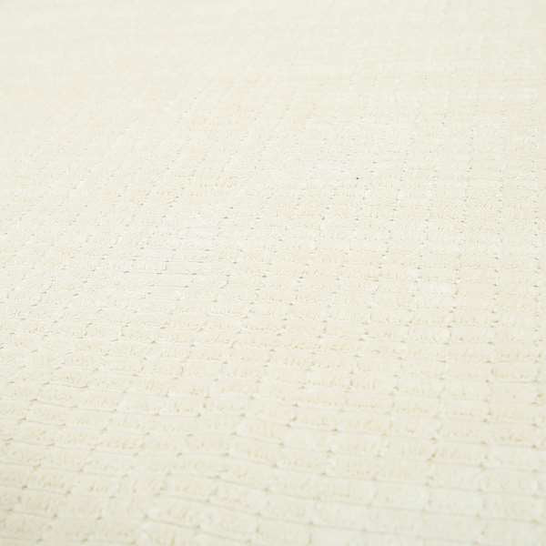 Didcot Brick Effect Corduroy Fabric In Cream Colour - Made To Measure Curtains