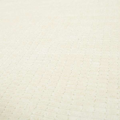 Didcot Brick Effect Corduroy Fabric In Cream Colour - Made To Measure Curtains