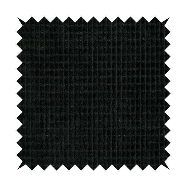 Didcot Brick Effect Corduroy Fabric In Black Colour - Handmade Cushions