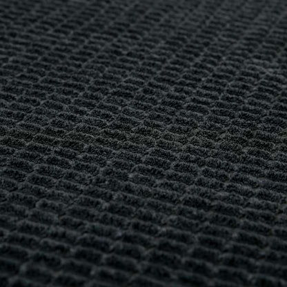 Didcot Brick Effect Corduroy Fabric In Black Colour