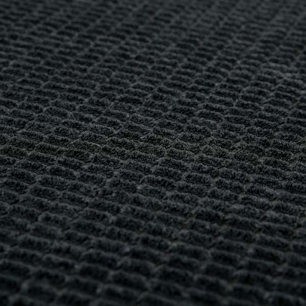 Didcot Brick Effect Corduroy Fabric In Black Colour - Handmade Cushions