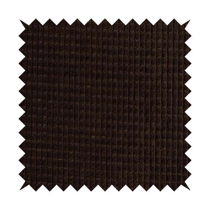Didcot Brick Effect Corduroy Fabric In Chocolate Colour - Roman Blinds