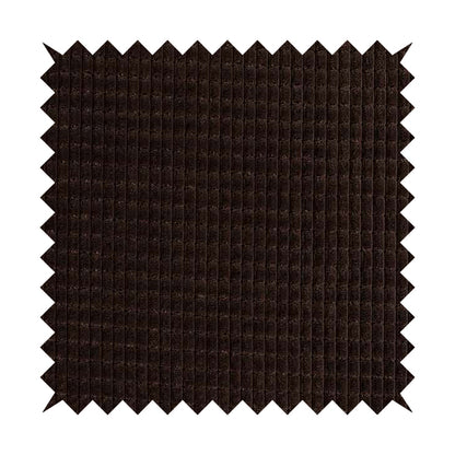 Didcot Brick Effect Corduroy Fabric In Chocolate Colour - Made To Measure Curtains