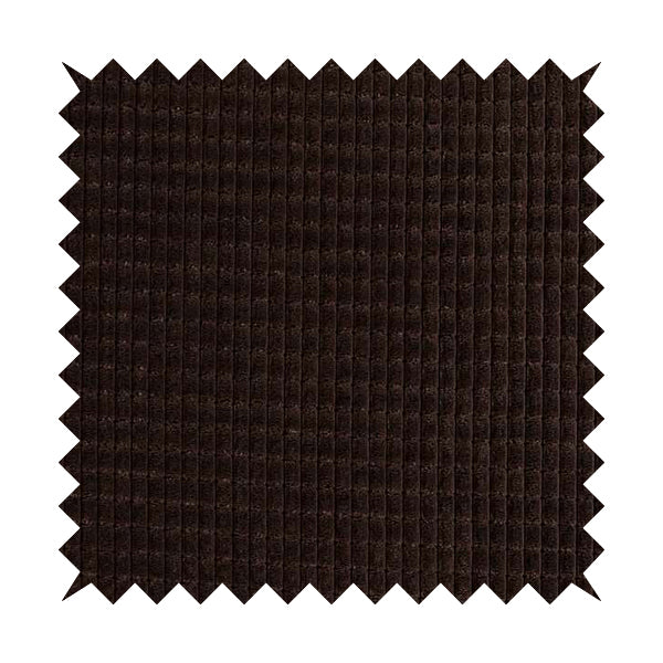 Didcot Brick Effect Corduroy Fabric In Chocolate Colour - Handmade Cushions