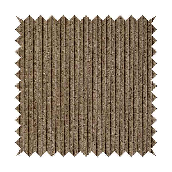 Didcot Brick Effect Corduroy Fabric In Mocha Colour - Made To Measure Curtains