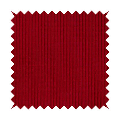 Didcot Brick Effect Corduroy Fabric In Red Colour - Made To Measure Curtains