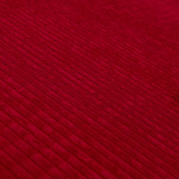 Didcot Brick Effect Corduroy Fabric In Red Colour - Made To Measure Curtains