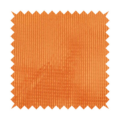 Didcot Brick Effect Corduroy Fabric In Orange Colour - Roman Blinds