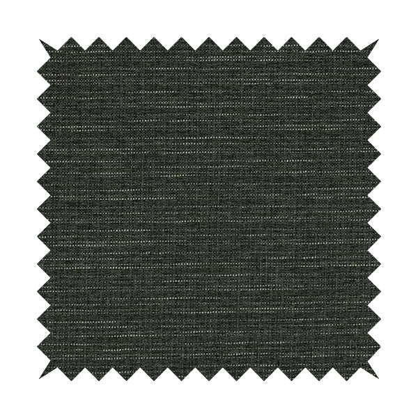 Dijon Heavily Textured Detailed Weave Material Charcoal Grey Furnishing Upholstery Fabrics - Roman Blinds